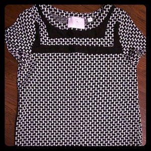 Anthropologie Black & White shirt dress